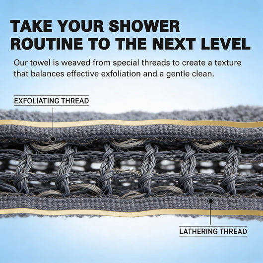 Easelyn's Exfoliating Antibacterial Shower Towel