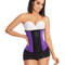 Purple Strapless Waist Trainer with Flexible Boning and Back Support