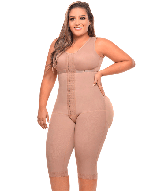 Long Bodyshaper With Brassier And Wide Straps - 3050