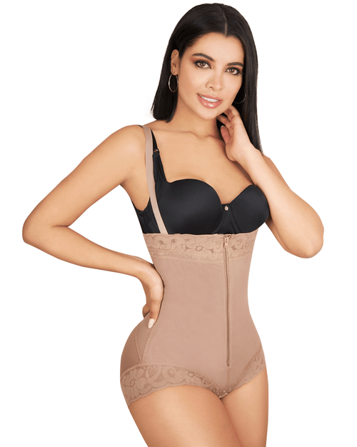 Panty Body Shaper Strapless With Zipper 1035 - Removable Straps