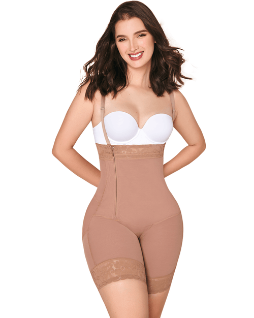 2035 Strapless Bra Shorts Bodyshaper with Lateral Zipper