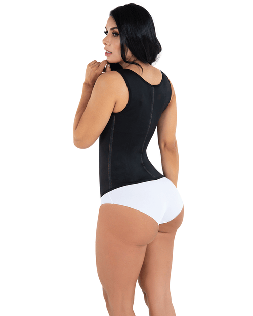Waist Trainer With Wide Straps 5020 - High Back Vest, Firm Latex Compression