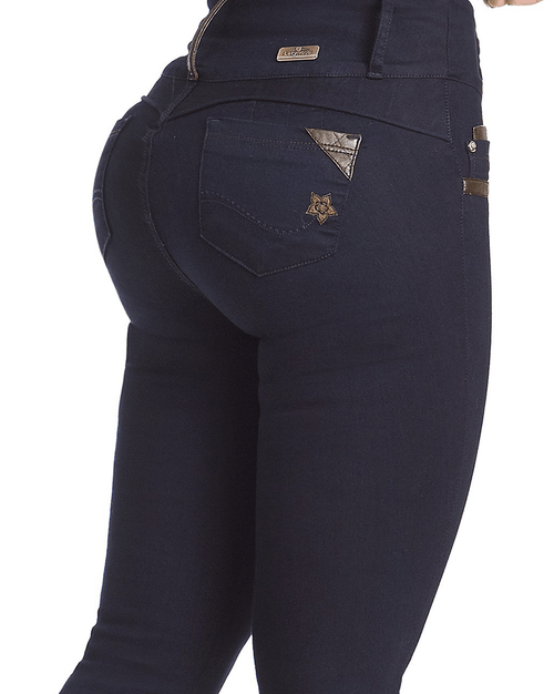 Colombian Booty Lifting Jeans - Skinny Dark Blue