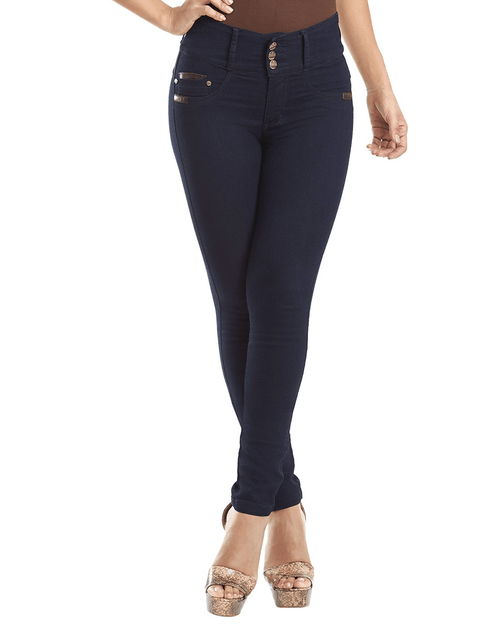 Colombian Booty Lifting Jeans - Skinny Dark Blue
