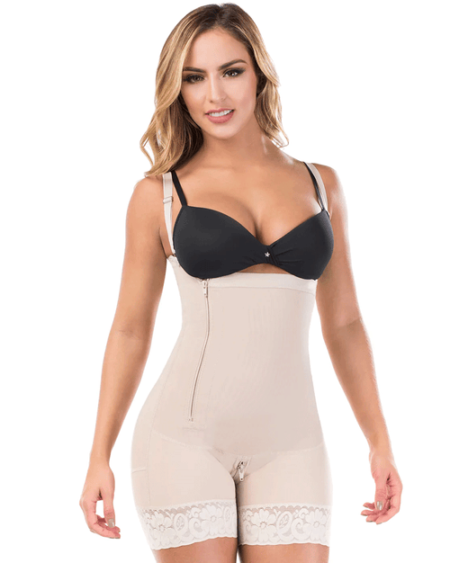 Colombian Butt Lifting Mid Thigh Shapewear Bodysuit