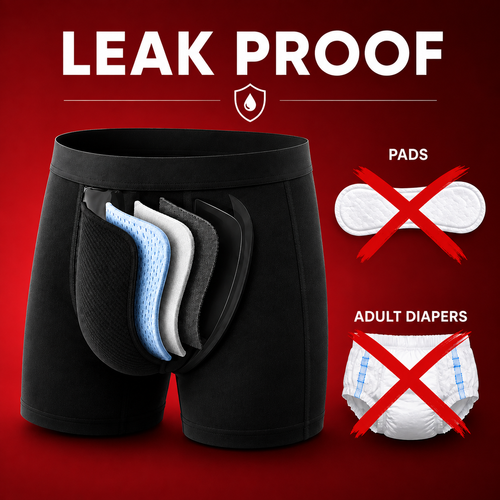 Men’s 100% Leakproof Underwear - Washable & Keeps You Dry