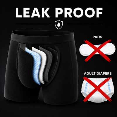 Men’s 100% Leakproof Underwear - Washable & Keeps You Dry