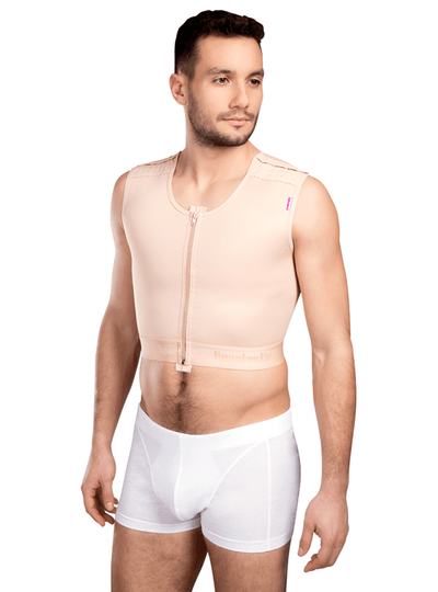 MTmS Comfort - Gynecomastia Vest - Front Zipper And Adjustable Shoulder