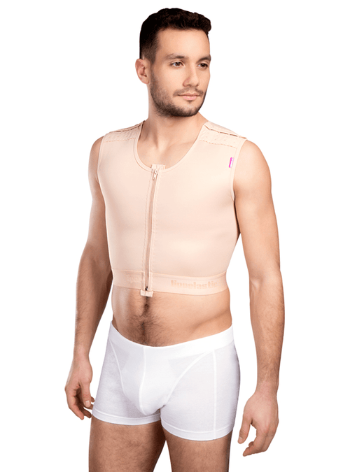 MTmS Comfort - Gynecomastia Vest - Front Zipper And Adjustable Shoulder