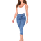 Capri Colombian Jeans with Internal Girdle Lift - Blue