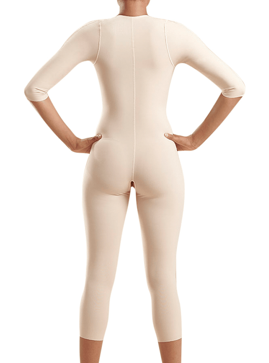 Bodysuit With 3/4-length Sleeves - Calf Length
