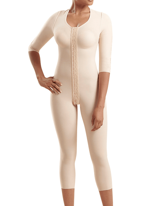 Bodysuit With 3/4-length Sleeves - Calf Length