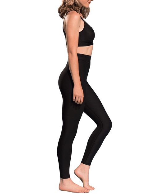 Compression Leggings with Wide Waistband TriFlex Fabric All Day Support