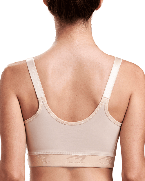 Low Coverage Front-Close Bra for Post-Surgery Breast Augmentation Recovery