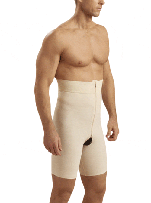 Thigh-Length High-Waist Girdle Post-Surgical Compression Garment