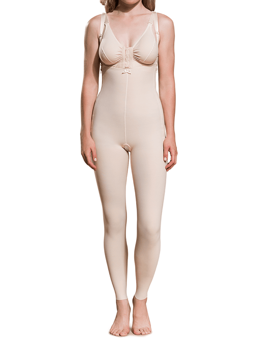 Shapewear Legging With Suspenders, Ankle-Length Post-Surgery Compression Girdle