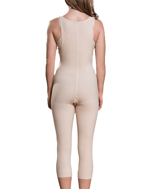 Girdle with Suspenders, High Back and Calf-Length Coverage
