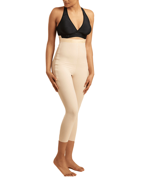 High-Waist Calf-Length Girdle With Graduated Leg Compression