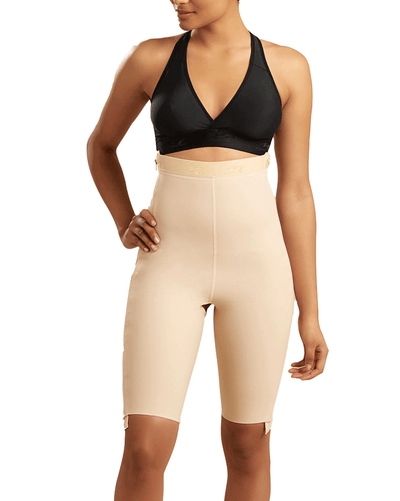 High-waist Girdle With Separating Zippers - Short Length
