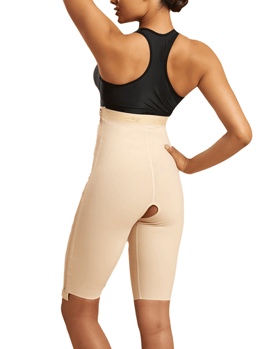 High-waist Girdle With Separating Zippers - Short Length