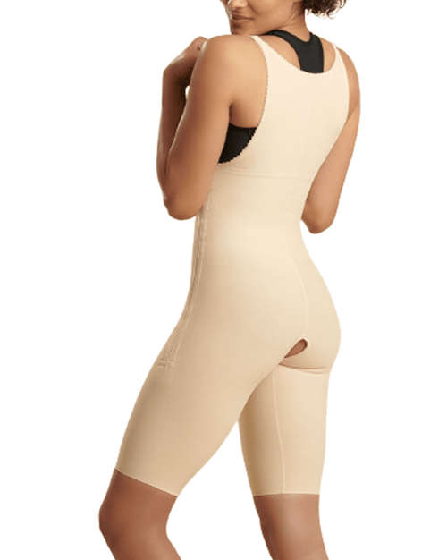 Reinforced Girdle with Layered Panels - Short Length - Beige