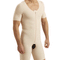 SHORT-SLEEVE BODYSUIT - Beige
