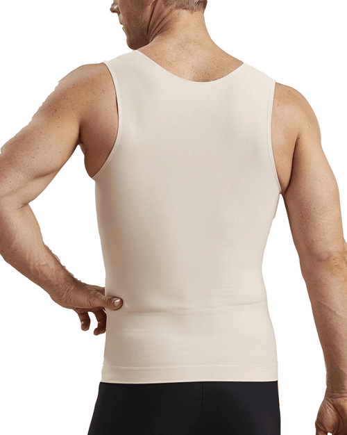 Sleeveless Tank Top - Black/Beige