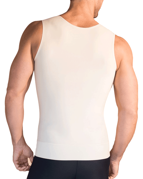 Sleeveless Tank Top - Beige/Black