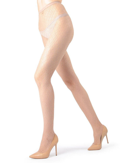 Infinite Diamond Lurex Net Tights