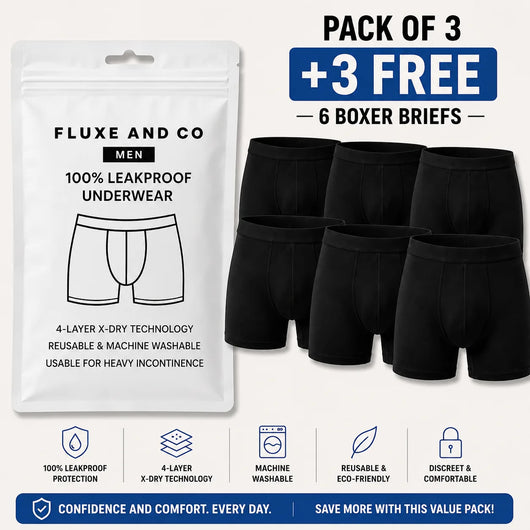 Men’s 100% Leakproof Underwear - Washable & Keeps You Dry