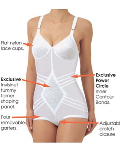 Body Briefer Firm Shaping -White / Beige / Black
