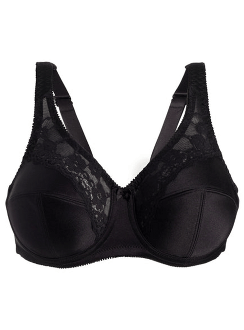 Brand Full Figure Underwire Bra - Black