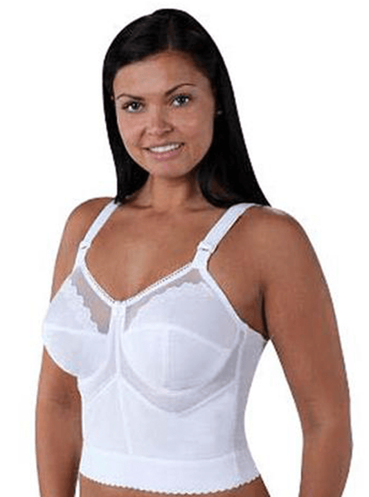 Final Sale Clearance Embroidered Soft Cup Long Line Bra