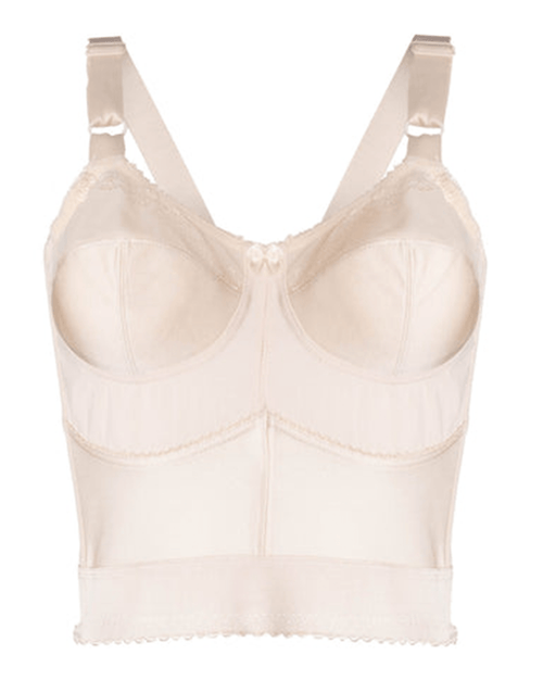 Embroidered Soft Cup Long Line Bra