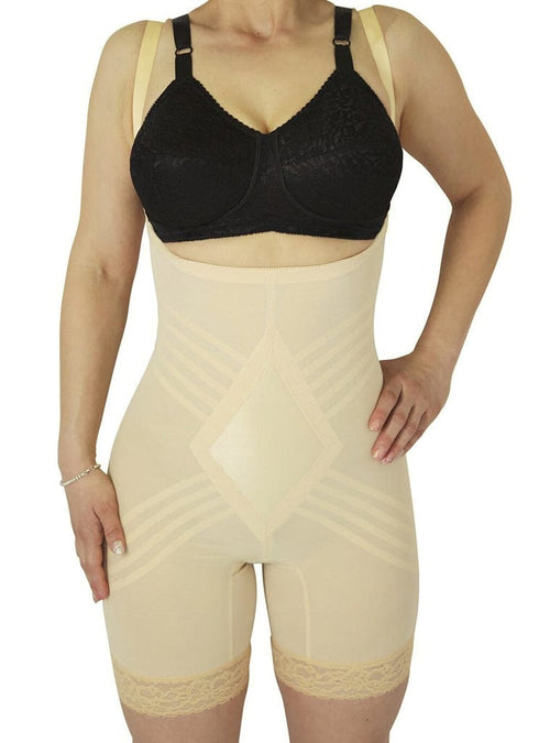 Shapewear Bodysuit Extra Firm Body Briefer Mid-Thigh Shaper