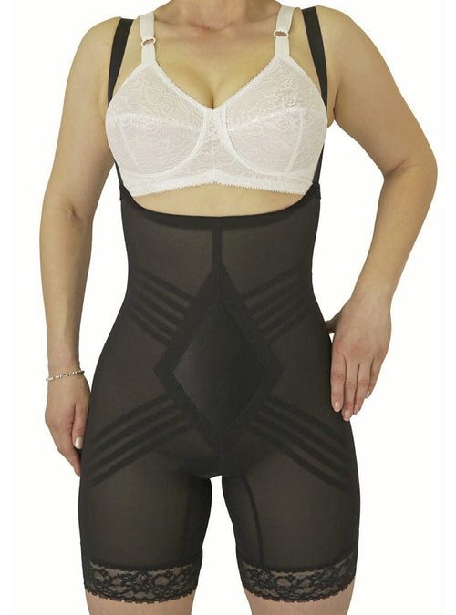Shapewear Bodysuit Extra Firm Body Briefer Mid-Thigh Shaper