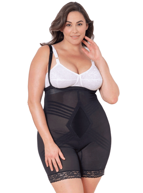 Shapewear Bodysuit Extra Firm Body Briefer Mid-Thigh Shaper
