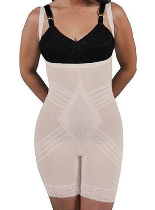 Shapewear Bodysuit Extra Firm Body Briefer Mid-Thigh Shaper