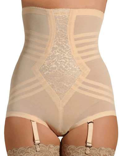 Extra Firm High Waist Brief - Beige / Black / White