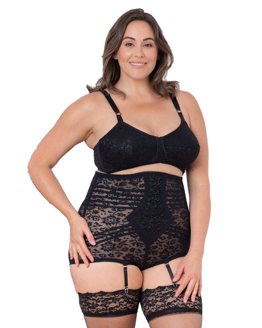 Extra Firm High Waist Brief - Black / White / Beige