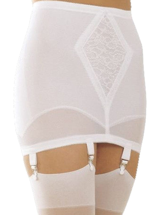Final Sale Clearance Extra Firm Open Bottom Girdle - White
