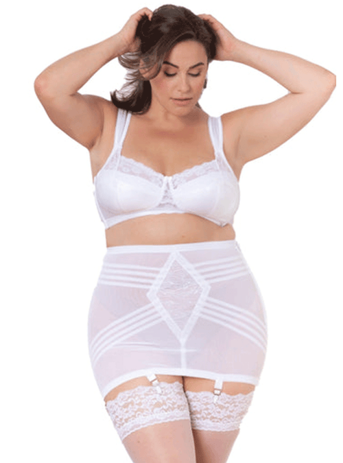 Extra Firm Open Bottom Girdle With Garters Firm Control Shapewear