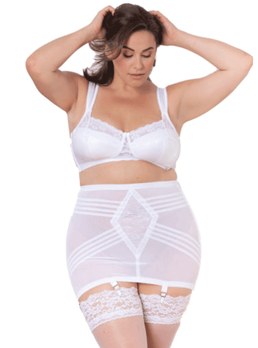 Extra Firm Open Bottom Girdle with Garters