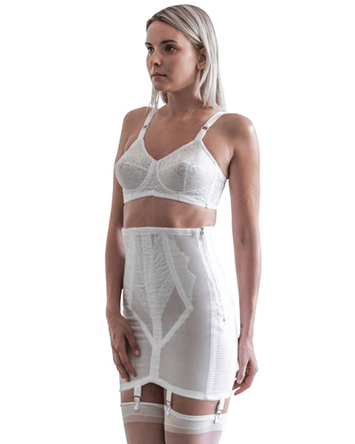 Extra Firm Open Bottom Girdle Firm Shaping Zipper Closure Vintage Style