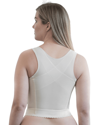 Front Closure Back Support Long Line Bra Blush