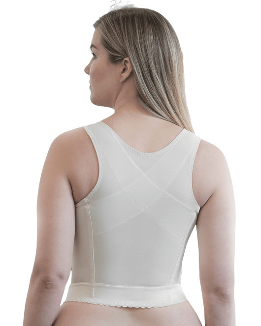 Front Closure Back Support Long Line Bra Blush