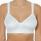 Full Figure Molded Soft Cup Bra with Wireless Support and Wide Straps