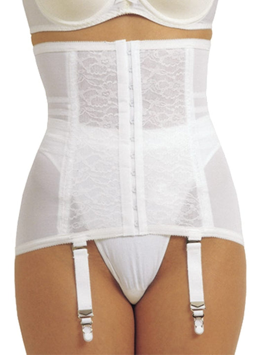 Girdle with Garters Firm Shaping White
