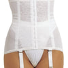 Firm Shaping Girdle With Garters - Power Net Waist, Hip & Back Support