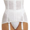 Firm Shaping Girdle With Garters - Power Net Waist, Hip & Back Support